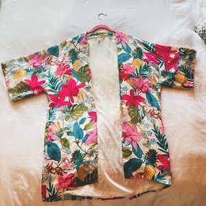 TRF outerwear floral cover up